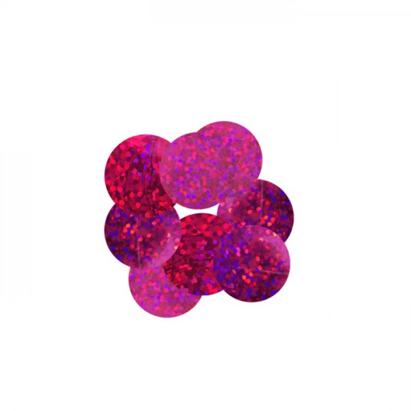 Folie confetti holografisch rond 2 cm 100 gr