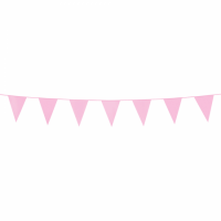 Slinger 20 mini vlaggetjes (3 m) Baby Roze