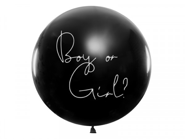Latex Ballon Boy Girl gender reveal met confetti (100 cm)