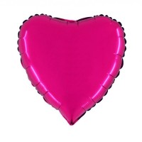Folieballon Hart 46 cm Fuchsia