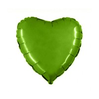 Folieballon Hart 46 cm Appel Groen
