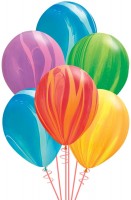 Latex ballonnen SuperAgate 27,5 cm Mix