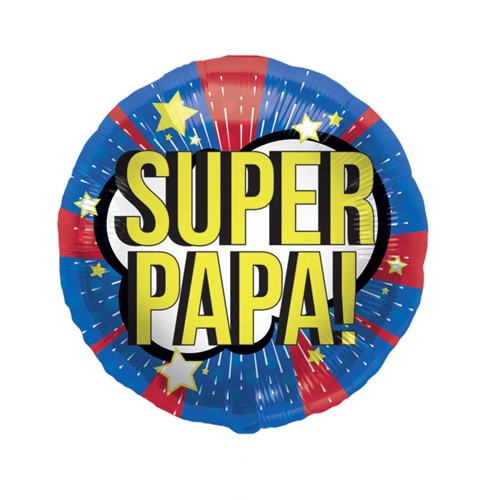 Folieballon rond Super Papa! (45cm)
