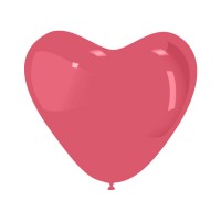 Latex ballon hart 65 cm 1 st. Licht rood