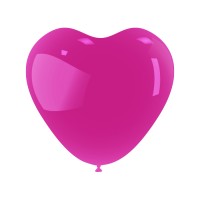 Latex ballonnen hart 45 cm 10 st. Fuchsia