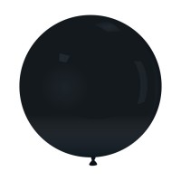 Latex ballon 80 cm 1 st. Zwart