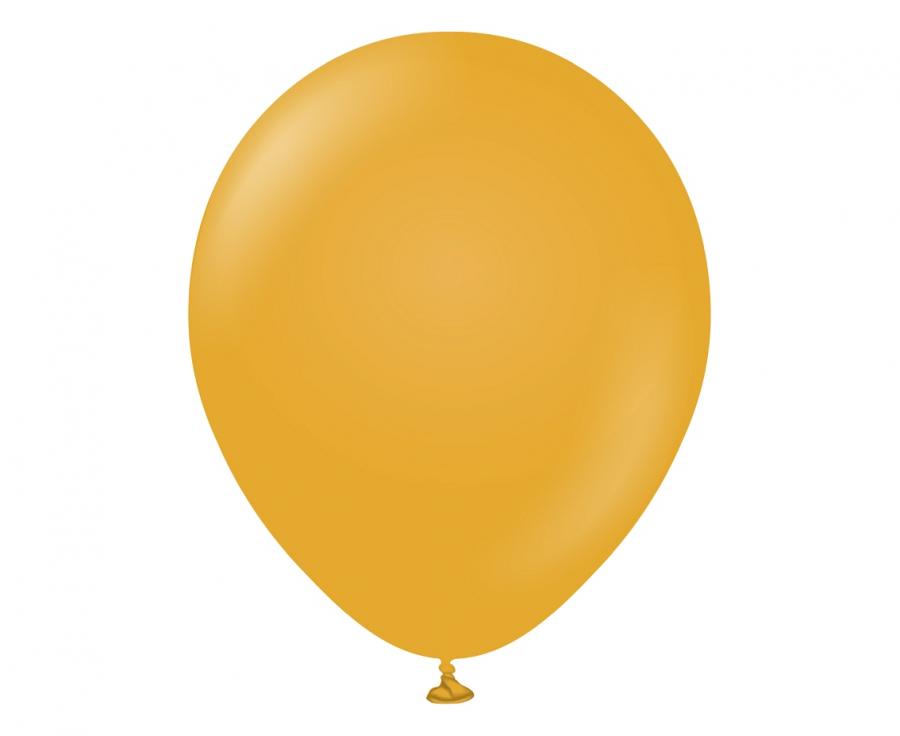 Latex ballonnen Pastel 30 cm 50st. - Mosterd