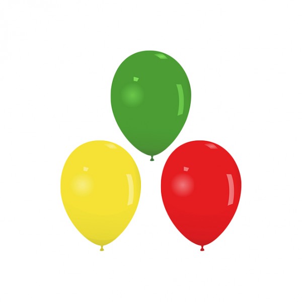 Latex mix 33 cm 100 st. Rood Geel Groen | Ballonnen | Feestdecoratie | Ballonnenconcurrent