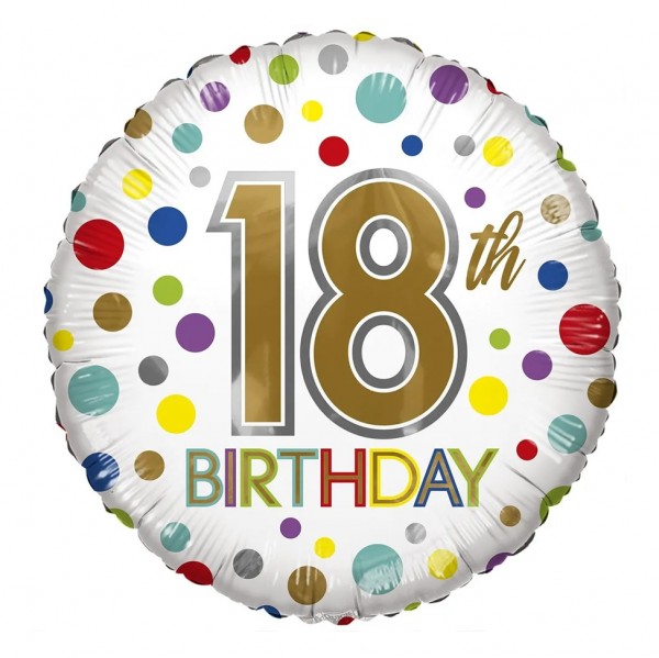 Folie ballon ECO 18 th Birthday 46cm