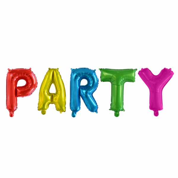 Folieballonnen set ''PARTY'' letters (41 cm)