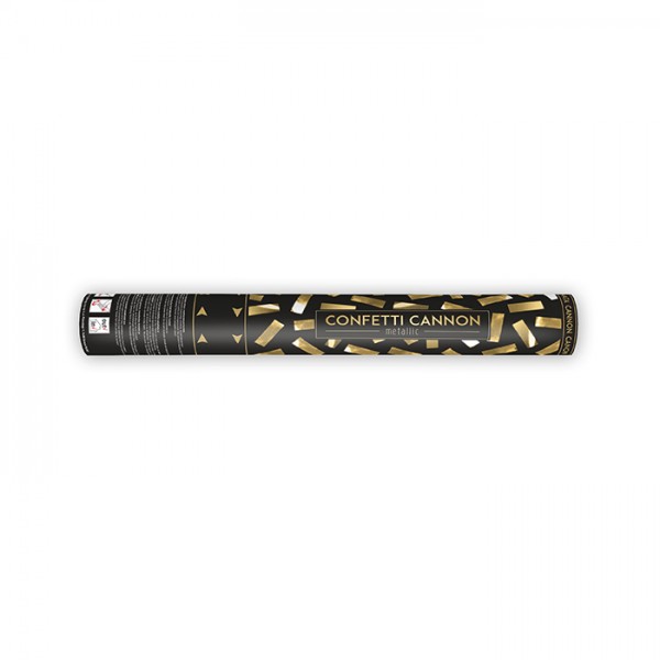 Confetti cannon goud (40 cm)