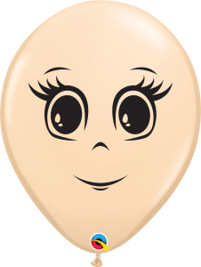 Latex ballon feminine gezicht
