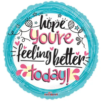 Folieballon ''Hope You're Feeling Better Today'' rond (45 cm)
