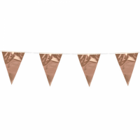 Slinger vlaggenlijn metallic 10 m Rosé Goud