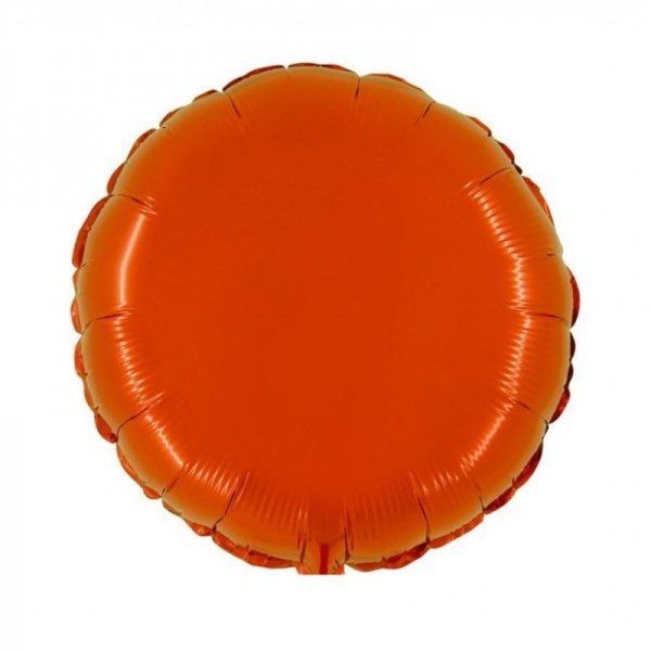 Folieballon Oranje Rond 46 cm