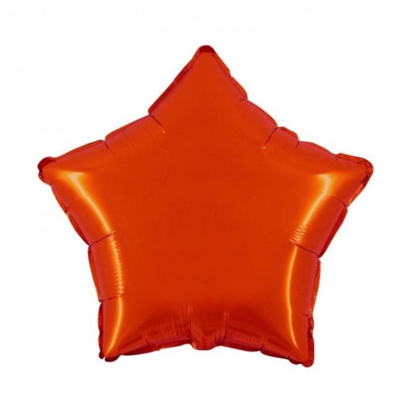 Folieballon oranje ster 46 cm