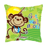 Folie ballon get well Monkey, 46cm