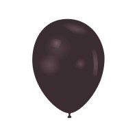 Latex ballonnen metallic 12cm 100 st Zwart