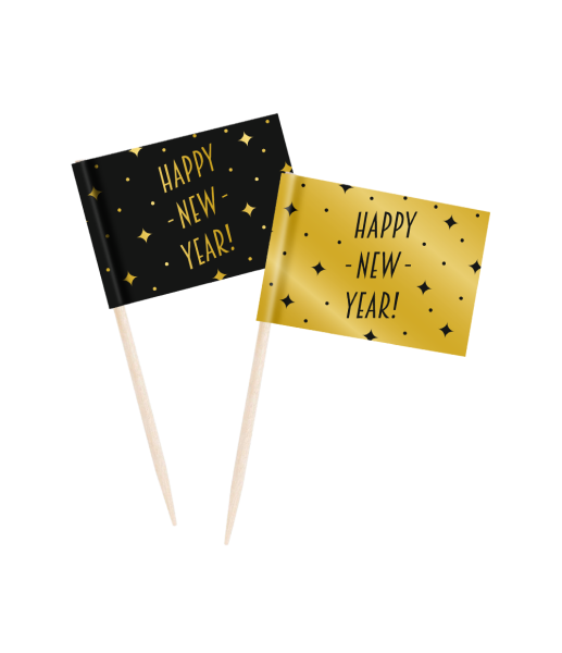 Cocktail Prikkers Happy New Year