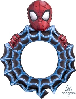 Folieballon Spider-Man selfie lijst (68 x 81 cm)