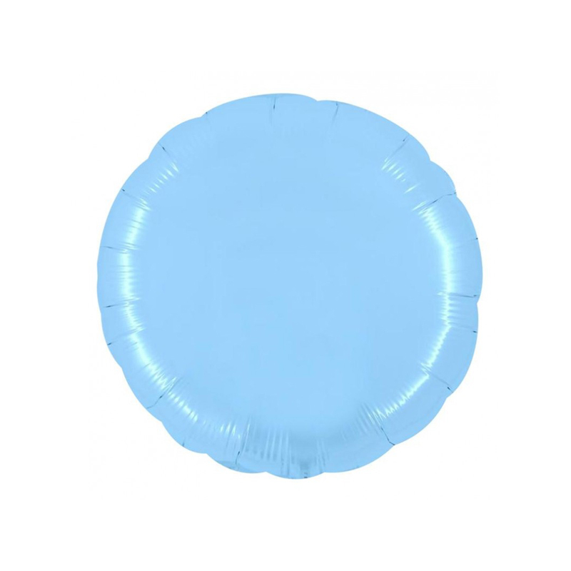 Folieballon rond 90 cm - Baby Blauw