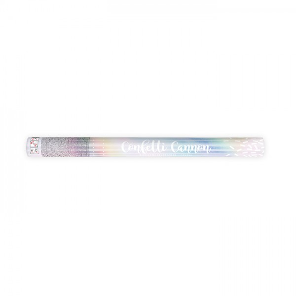 Confetti cannon iridescent (60 cm)