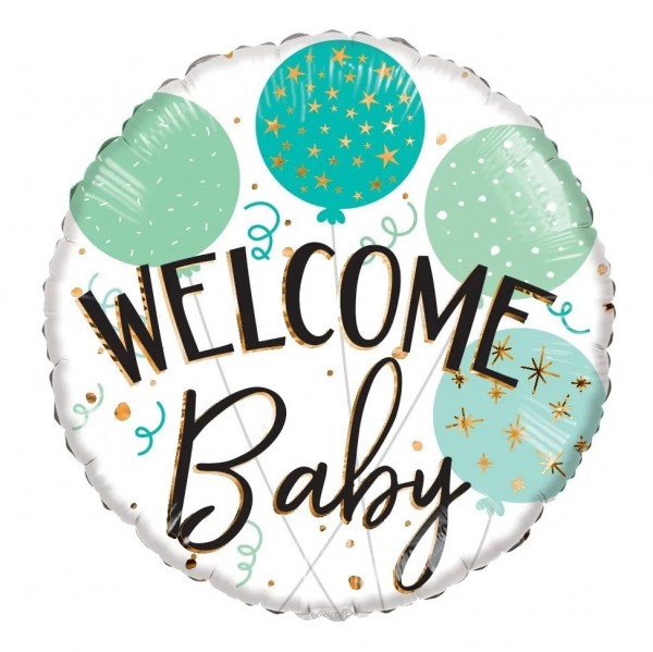 Folie ballon ECO Welcome Baby 46cm