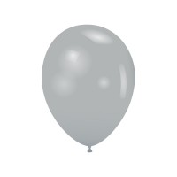 Latex ballonnen metallic 30 cm 20 st. Zilver