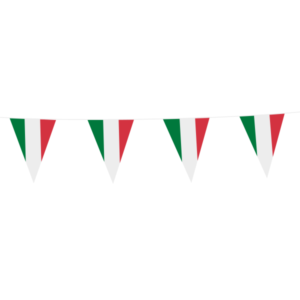Slinger vlaggenlijn Italië vlag 10 m