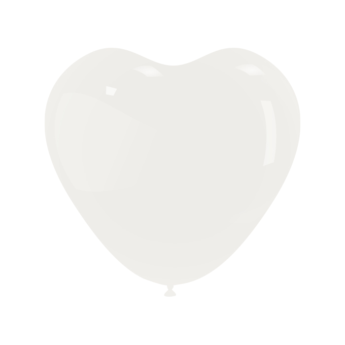 Latex ballonnen hart 45 cm 10 st. - Wit