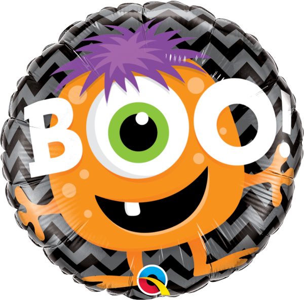 Folieballon monster ''Boo!'' rond (46 cm)