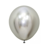 Sempertex Latex ballon Reflex 18 inch 6 st Zilver