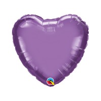 Folieballon Hart 46 cm Paars