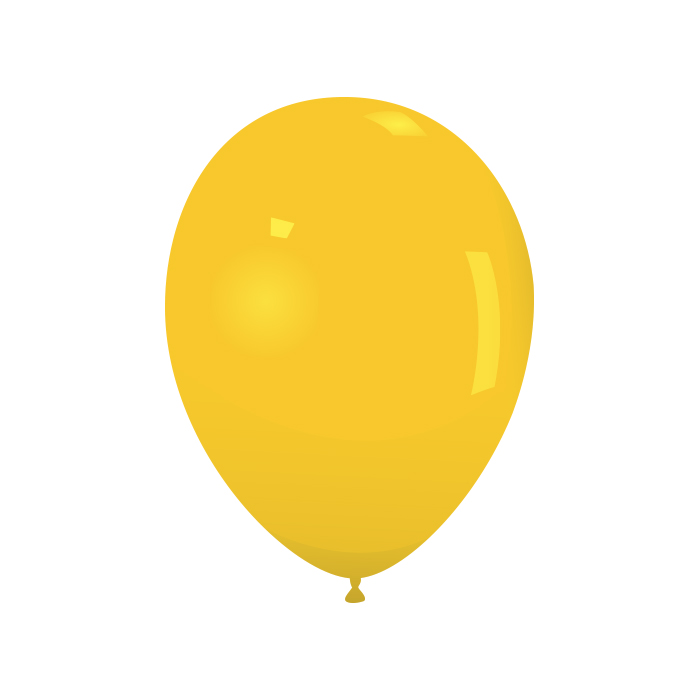 Latex ballonnen 13 cm 100 st. - Donker Geel