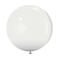 Latex ballon 60 cm 1 st. Wit