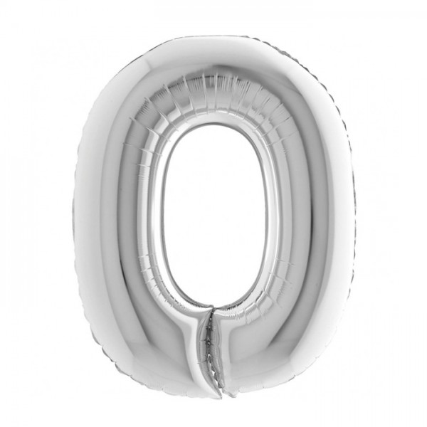 Folieballon Cijfer 0 102 cm