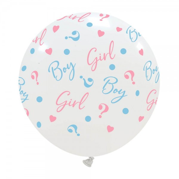 Latex Ballon Boy Girl gender reveal (60 cm)