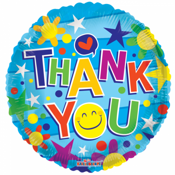 Folieballon ''Thank You'' rond (46cm)