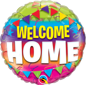 Folieballon ''Welcome Home'' rond (46cm)