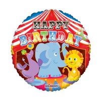 Folie ballon Birthday Circus, 46cm