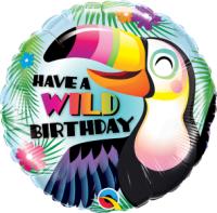 Folieballon ''Have a wild birthday'' (46 cm)