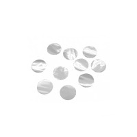 Folie confetti rond 2 cm 100 gr Zilver