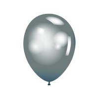 Latex ballonnen Titanium 30 cm 25st. Zilver