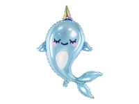 Folie ballon Narwhal 53x87 cm