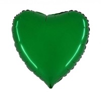 Folieballon Hart 46 cm Groen
