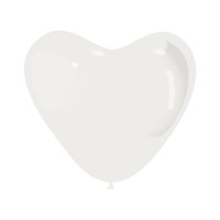 Latex ballonnen hart 25 cm 10 st. Wit