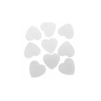 Papier confetti hart 3 cm 100 gr Wit