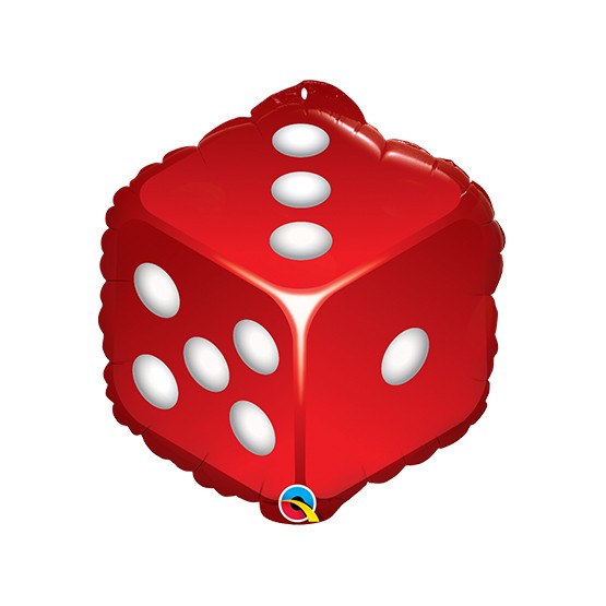 Folieballon dobbelsteen (45 cm)