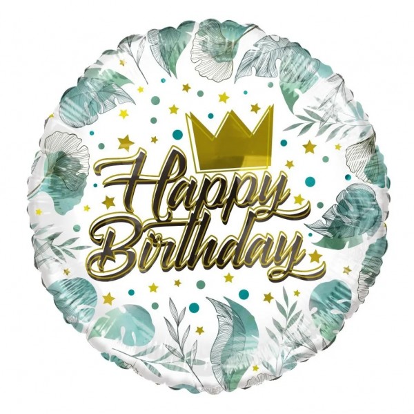 Folie ballon ECO Happy Birthday 46cm