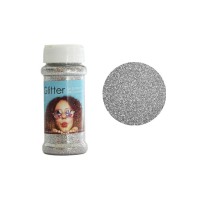 Decoratie Glitter 100 gr Zilver